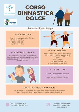 Immagine: Corso ginnastica dolce dal 18/05/2026