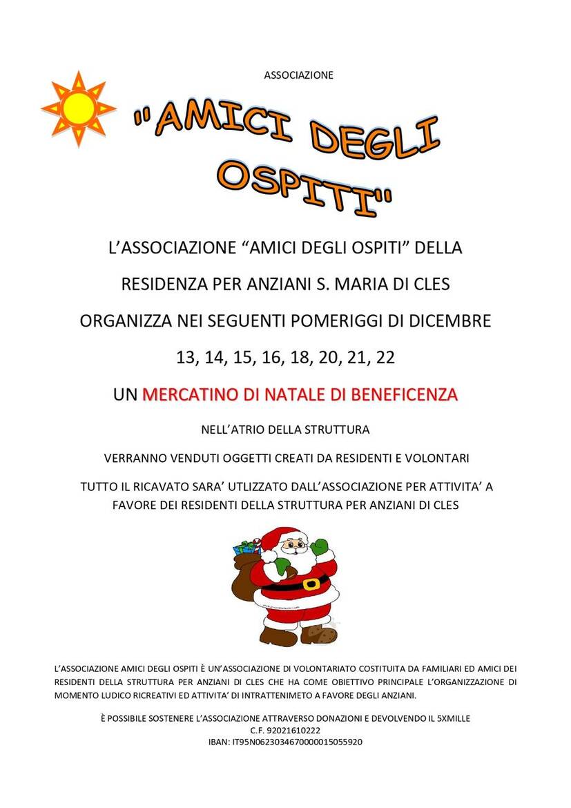 Immagine: MERCATINI DI NATALE 13, 14, 15, 16, 18, 20, 21, 22 DICEMBRE