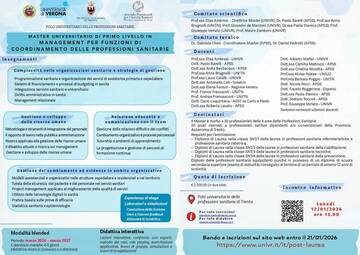 Immagine: Neo Master - Polo Universitario Professioni Sanitarie - Trento iscrizioni entro il 21/01/26