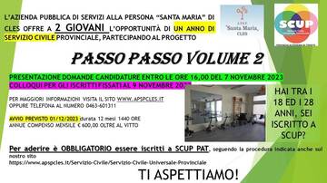 Nuova opportunità di servizio civile - domande entro il 07/11/2023