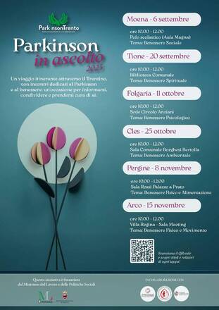 Immagine: PARKINSON IN ASCOLTO - Incontri sul territorio - Cles il 25 ottobre 