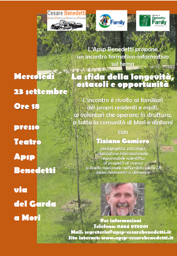 Immagine: 23.09.2026 LA SFIDA DELLA LONGEVITA', OSTACOLI E OPPORTUNITA'