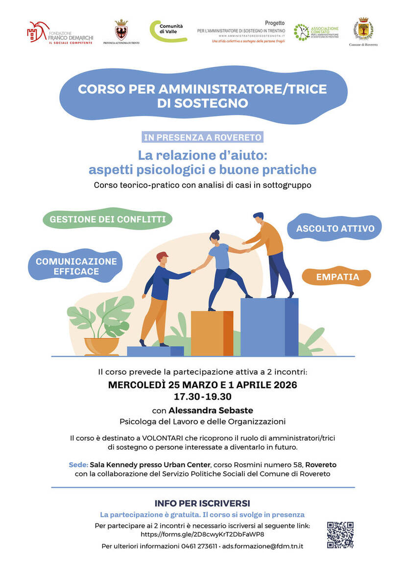 Immagine: CORSO AVANZATO "La relazione d'aiuto: aspetti psicologici e buone pratiche"