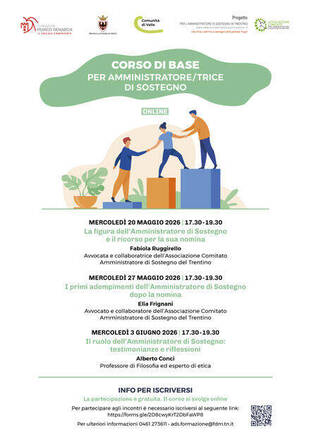 Immagine: Corso di base per Amministratore/Amministratrice di sostegno