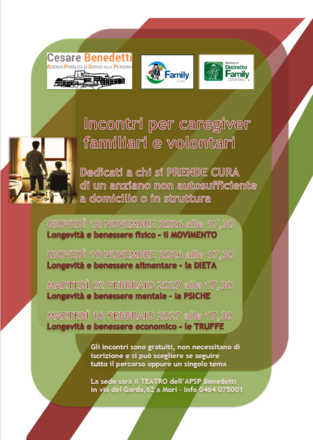 Immagine: nov.2026 feb.2027 Incontri per caregiver familiari e volontari