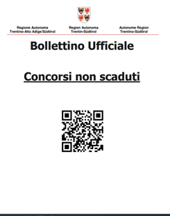 Immagine: Qr Code Bolettino ufficiale della Regione Trentino-Alto Adige - concorsi non ancora scaduti