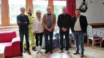 I vertici dell'ULSS Dolomiti in visita alla casa di riposo Villa S. Giuseppe