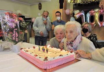 Abbiamo festeggiato i 100 anni della signora Bruna