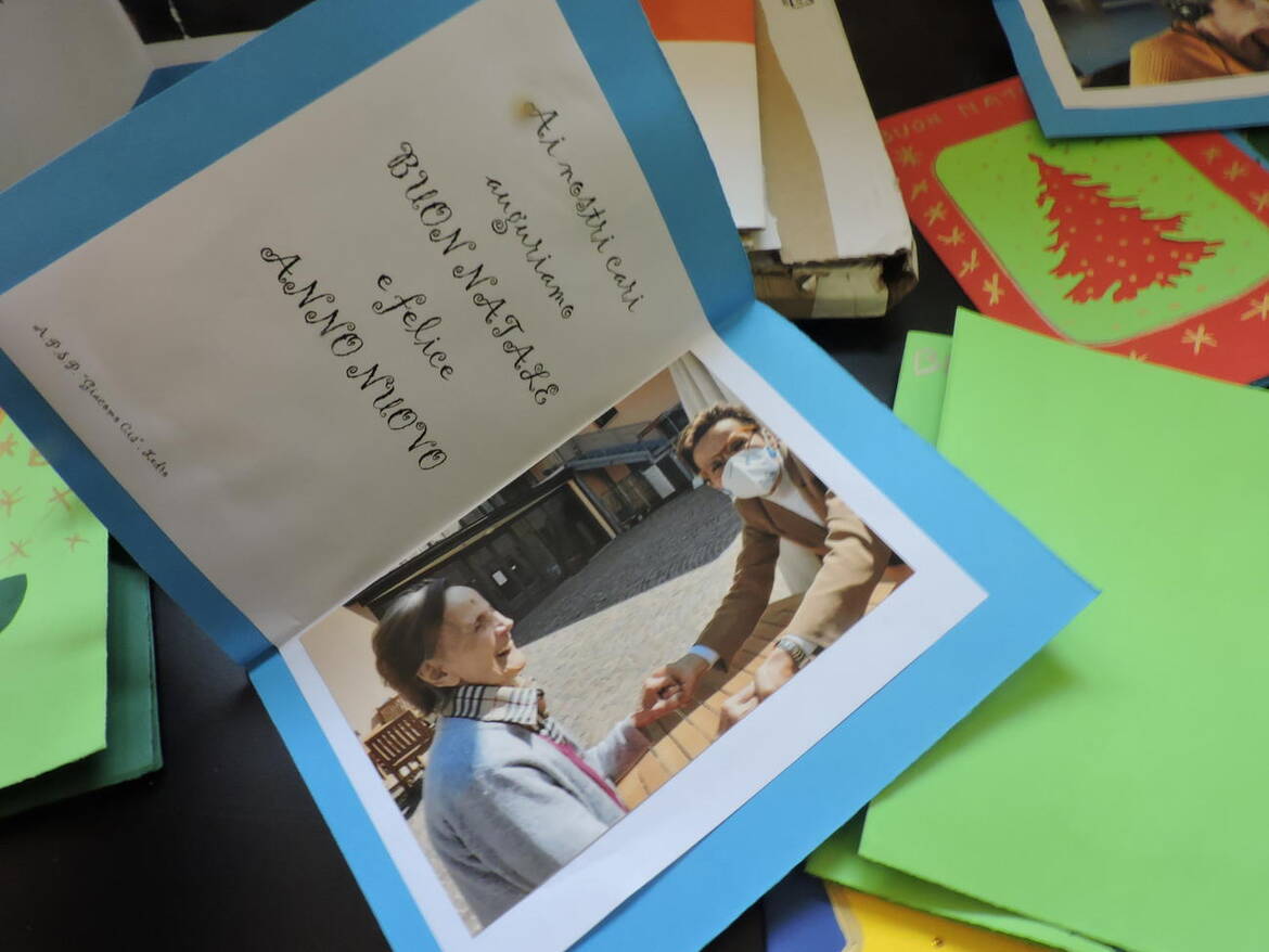 Immagine: Biglietti di Auguri realizzati dai nostri residenti