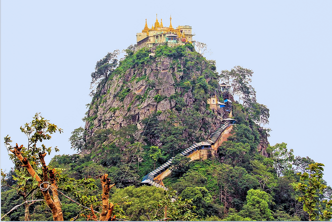 Immagine: L'Olimpo birmano di Monte Popa in Myanmar