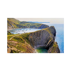 Immagine: La cala di Lulworth nella costa giurassica del Dorset in Inghilterra