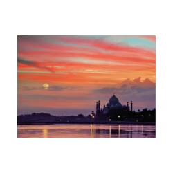 Immagine: Tramonto sul Taj Mahal ad Agra in India