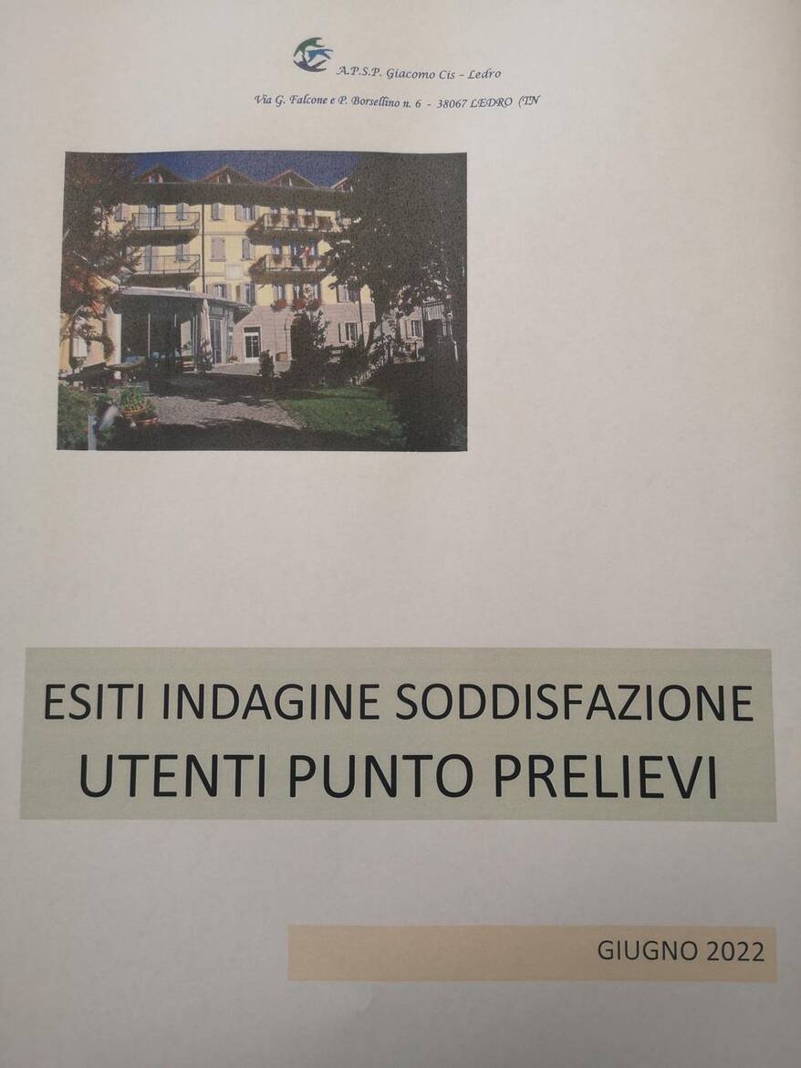 Servizio punto prelievi per utenti esterni - indagine di soddisfazione