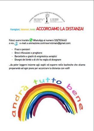 INIZIATIVA "ACCORCIAMO LA DISTANZA"