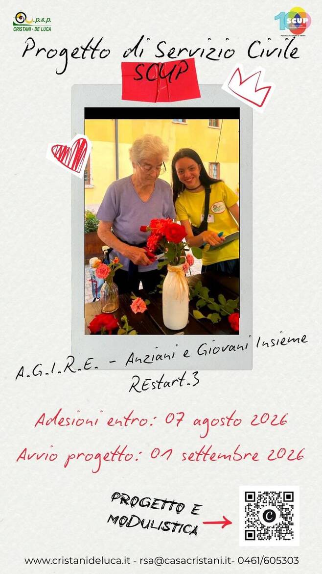 Immagine: Progetto integrale: " A.G.I.R.E. – Anziani e Giovani Insieme Restart.3” Il nostro progetto di Servizio Civile Universale intitolato: " A.G.I.R.E. –