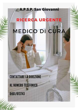 MEDICO DI CURA - RICERCA URGENTE MEDICO DI CURA - RICERCA URGENTE