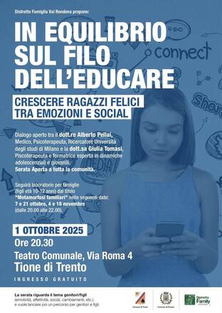 IN EQUILIBRIO SUL FILO DELL'EDUCARE - Crescere ragazzi tra emozioni e social IN EQUILIBRIO SUL FILO DELL'EDUCARE - Crescere ragazzi tra emozioni e social