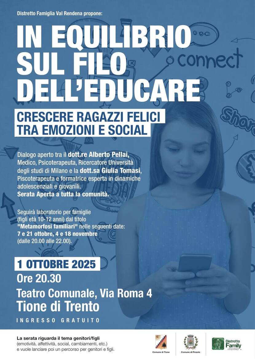 Immagine: IN EQUILIBRIO SUL FILO DELL'EDUCARE - Crescere ragazzi tra emozioni e social