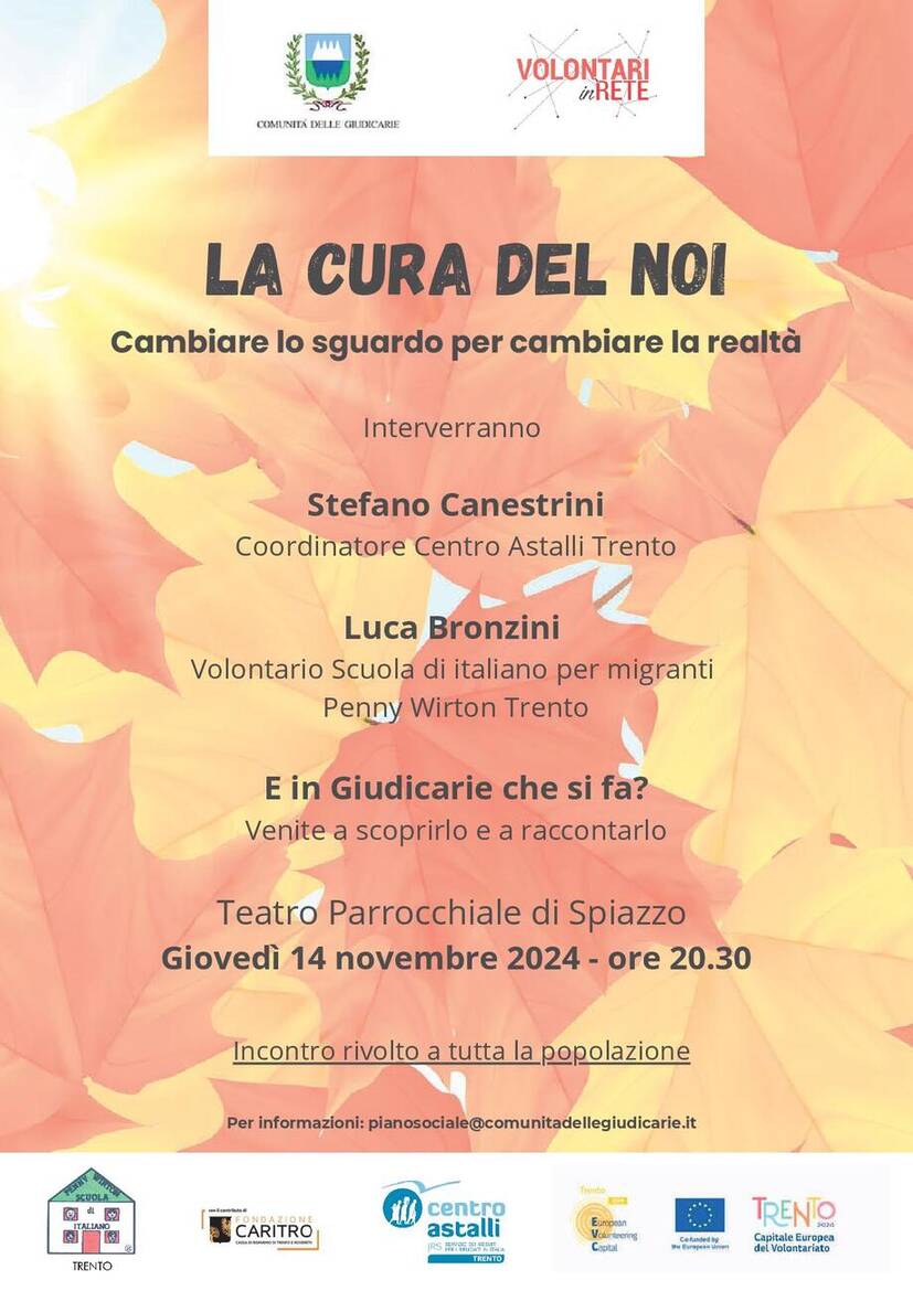 Immagine: La Cura del Noi - Cambiare lo sguardo per cambiare la realtà