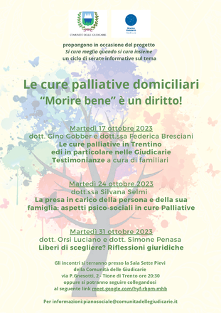 LE CURE PALLIATIVE DOMICILIARI - "Morire bene" è un diritto!
