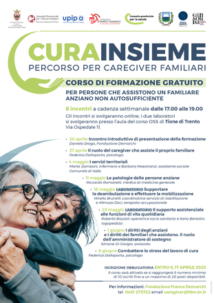 CURA INSIEME - percorso per caregiver familiari