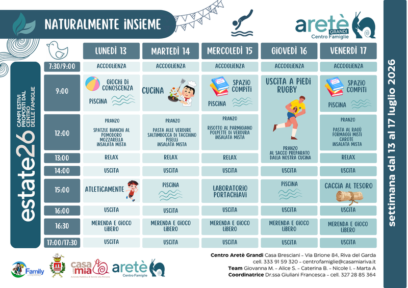 Centro Aretè Grandi | 13-17 luglio