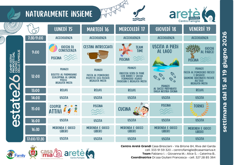 Centro Aretè Grandi | 15-19 giugno
