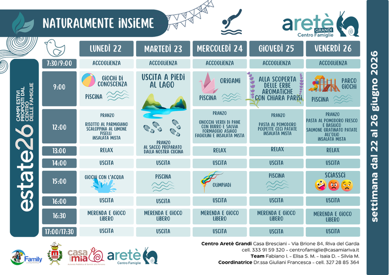 Centro Aretè Grandi | 22-26 giugno 