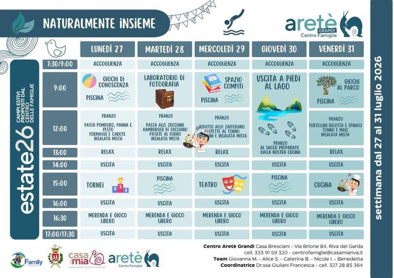 Centro Aretè Grandi | 27-31 luglio