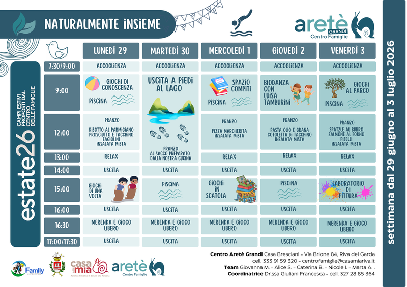 Centro Aretè Grandi | 29 giugno-03 luglio