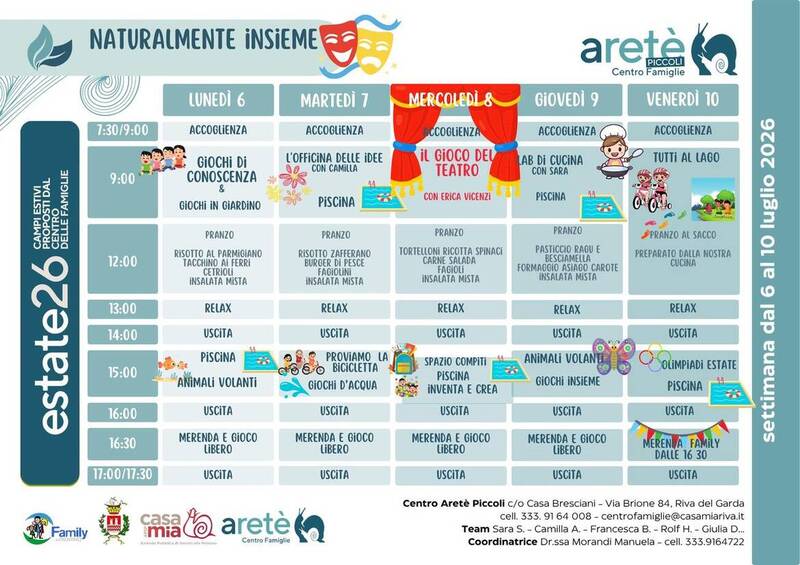 Centro Aretè Piccoli | 06-10 luglio