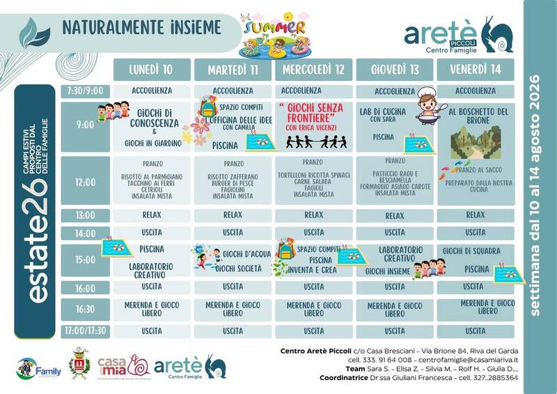 Centro Aretè Piccoli | 10-14 agosto