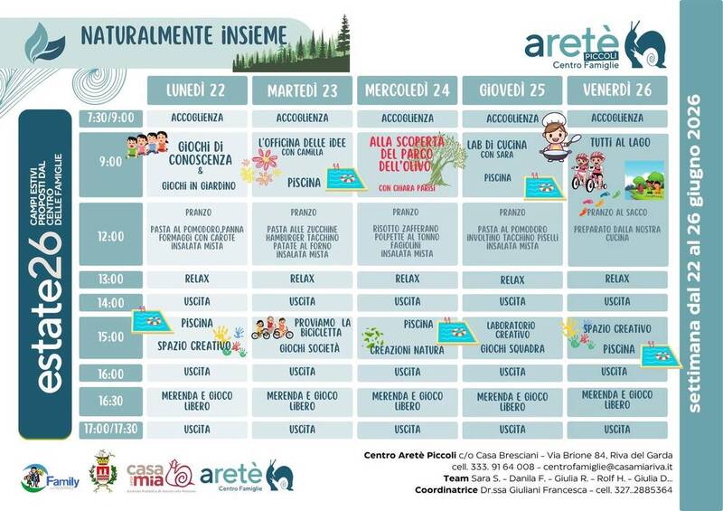 Centro Aretè Piccoli | 22-26 giugno