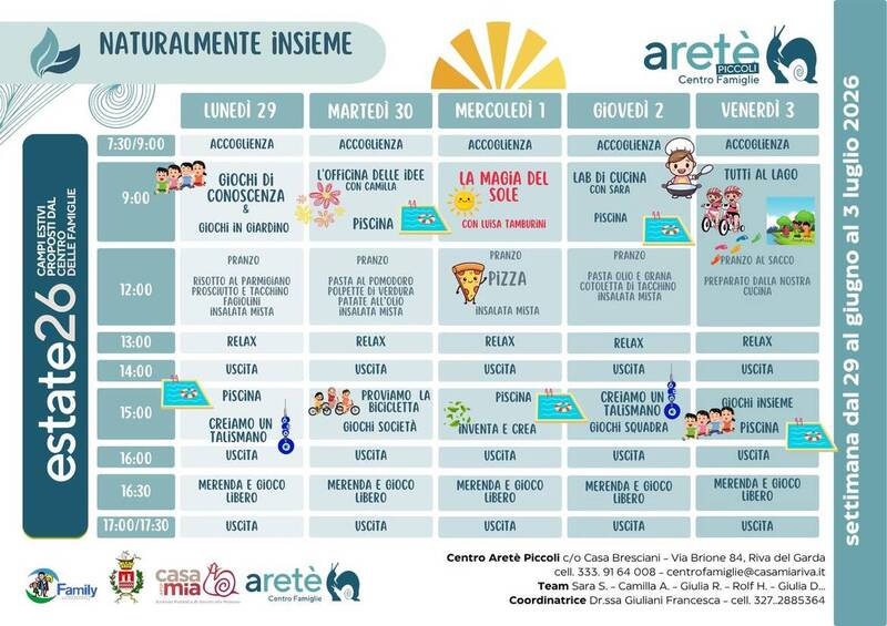 Centro Aretè Piccoli | 29 giugno-03 luglio