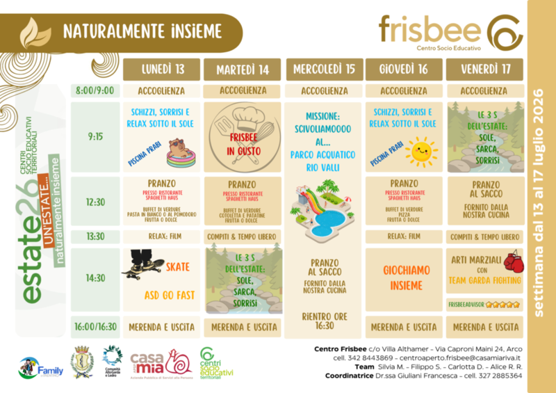 Centro Frisbee | 13-17 luglio