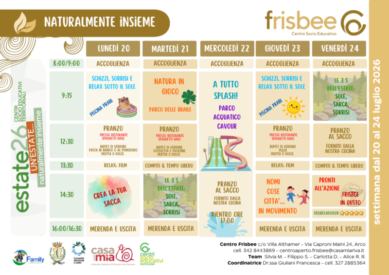 Centro Frisbee | 20-24 luglio