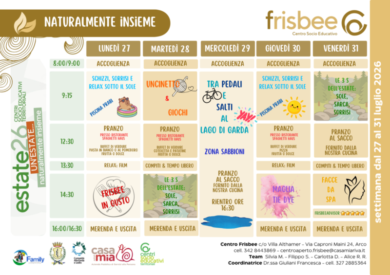 Centro Frisbee | 27-31 luglio