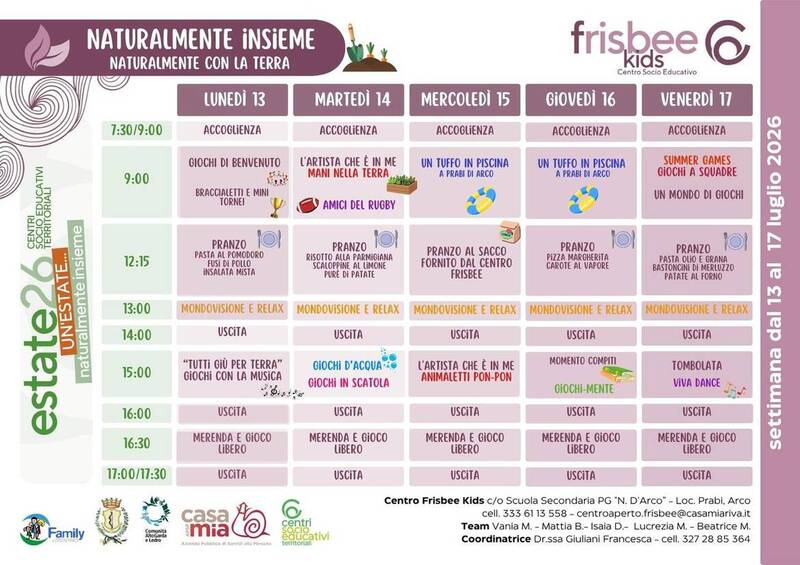 Centro Frisbee Kids | 13-17 luglio