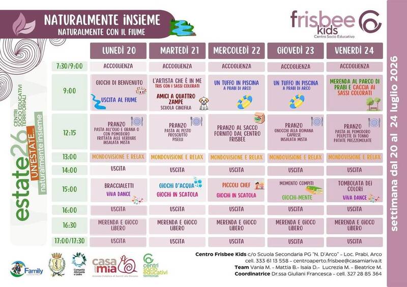Centro Frisbee Kids | 20-24 luglio