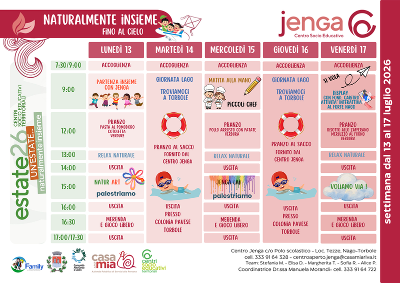 Centro Jenga | 13-17 luglio