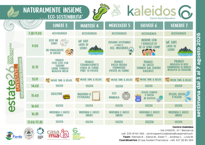 Centro Kaleidos | 03-07 agosto