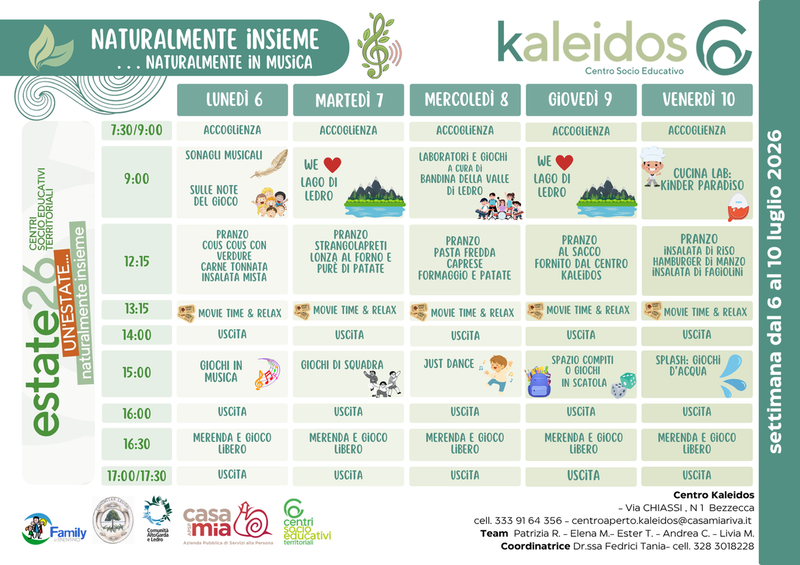 Centro Kaleidos | 06-10 luglio