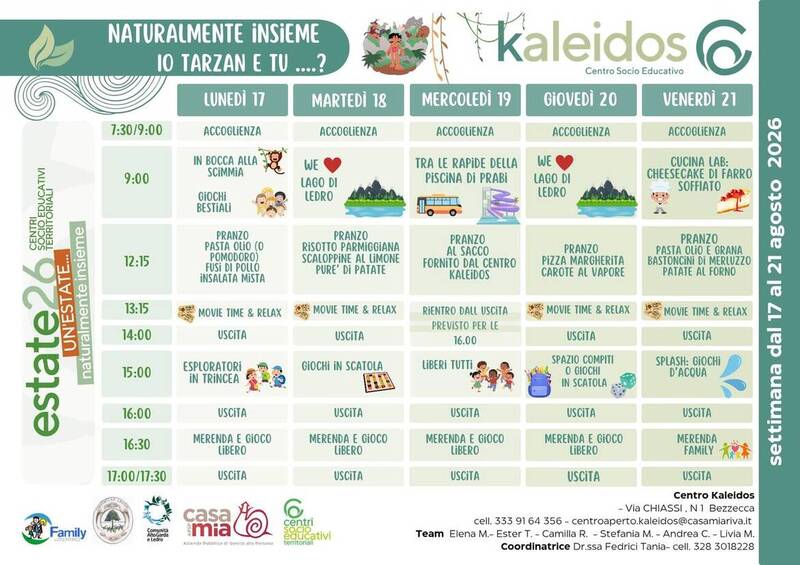 Centro Kaleidos | 17-21 agosto