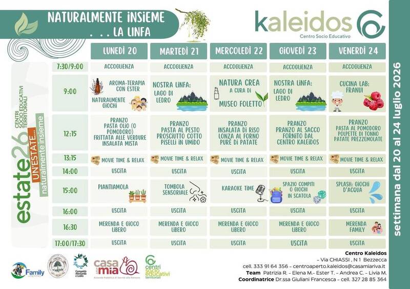 Centro Kaleidos | 20-24 luglio