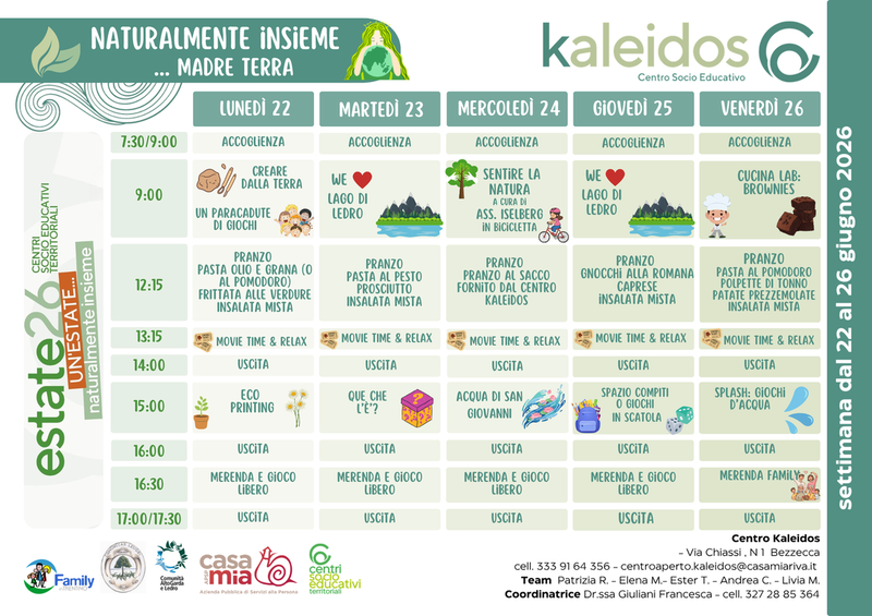 Centro Kaleidos | 22-26 giugno 