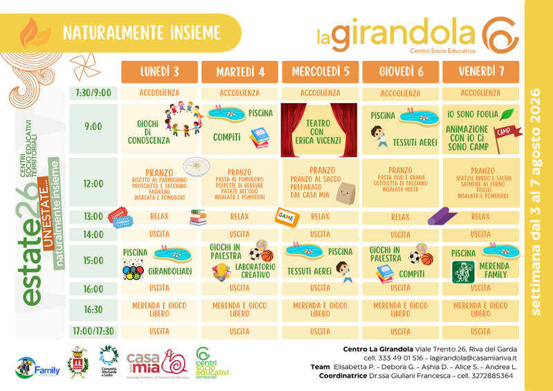 Centro La Girandola | 03-07 agosto 