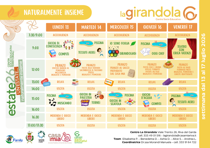 Centro La Girandola | 13-17 luglio