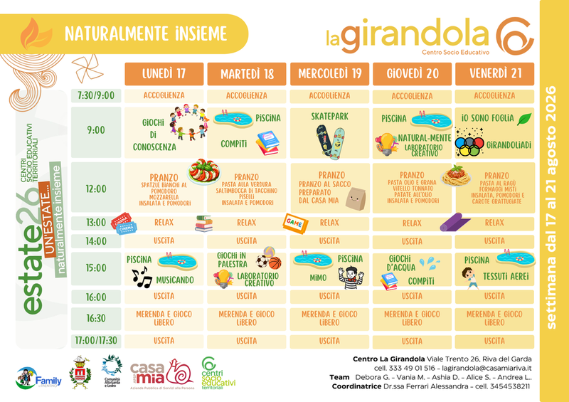 Centro La Girandola | 17-21 agosto