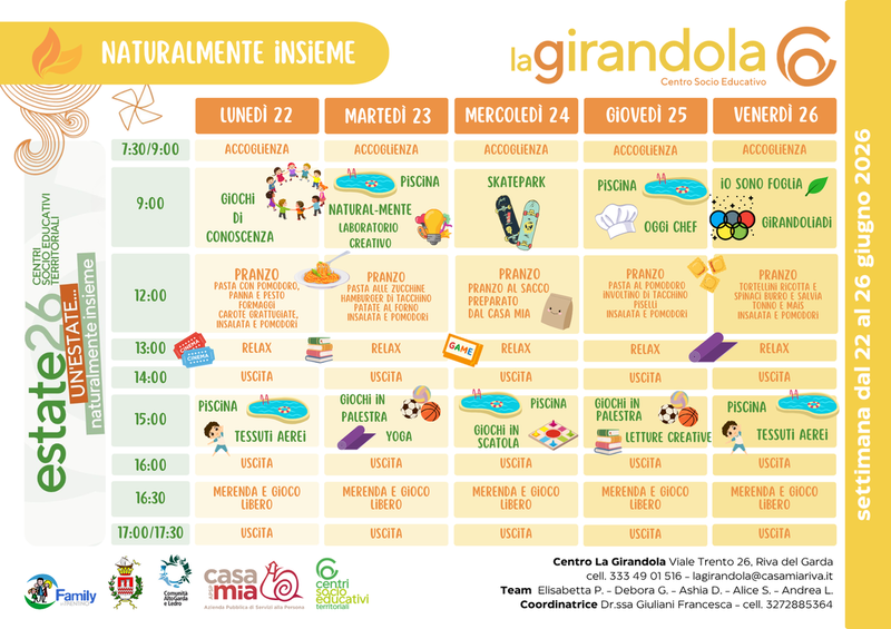 Centro La Girandola | 22-26 giugno 