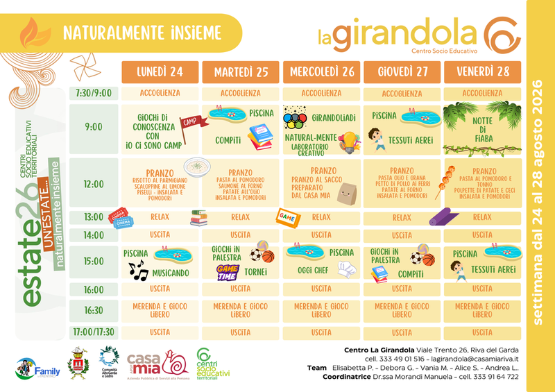Centro La Girandola | 24-28 agosto